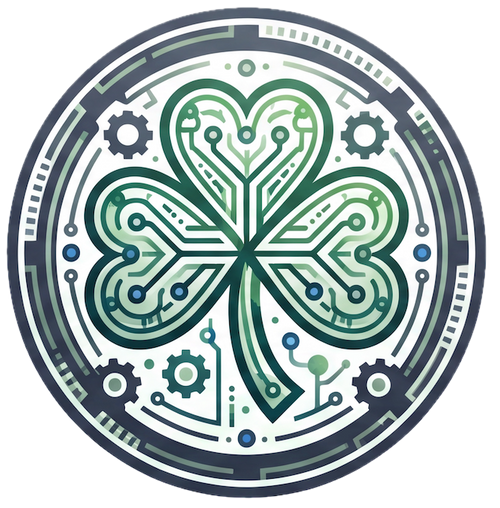 Lucky Shamrock Studio circuit shamrock logo